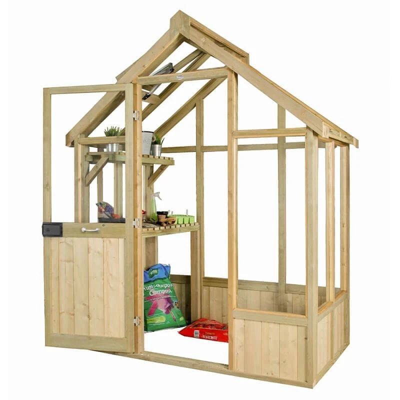6'x4' Forest Vale Victorian Wooden Greenhouse (1.8x1.2m) - Installation Included 3 6'x4' Forest Vale Victorian Wooden Greenhouse (1.8x1.2m) - Installation Included
