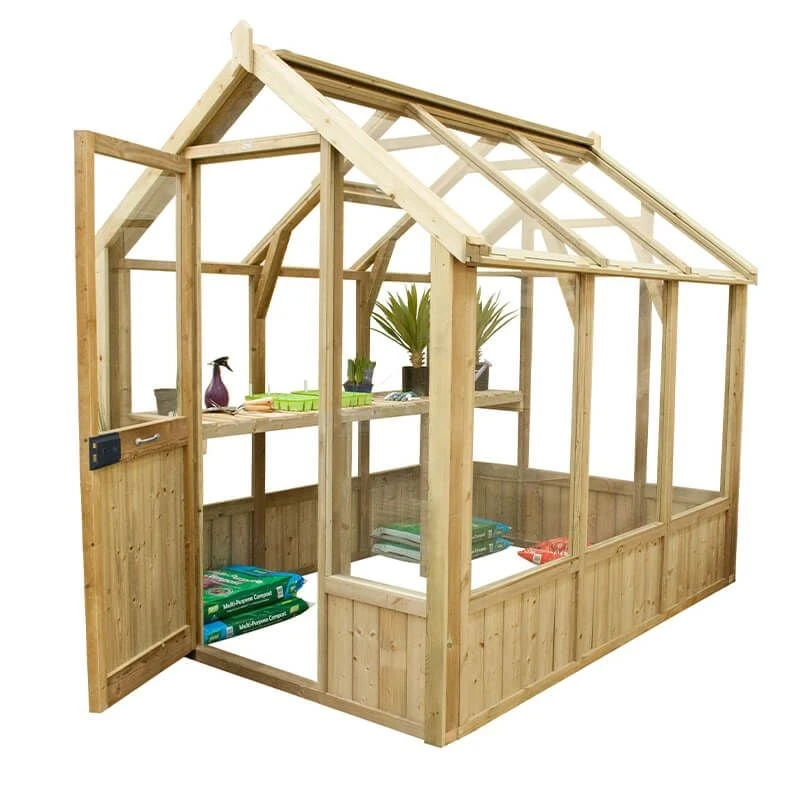 8'x6' Forest Vale Victorian Wooden Greenhouse (2.4x1.8m) - Installation Included 3 8'x6' Forest Vale Victorian Wooden Greenhouse (2.4x1.8m) - Installation Included
