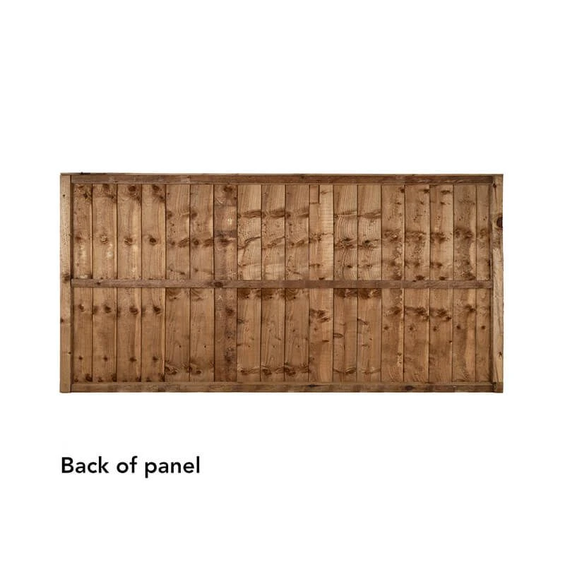 Forest 6' X 3' Brown Pressure Treated Vertical Closeboard Fence Panel (1.83m X 0.92m) 6 Forest 6' X 3' Brown Pressure Treated Vertical Closeboard Fence Panel (1.83m X 0.92m) - Image 4