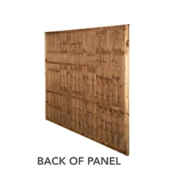 Forest 6' X 5'6 Brown Pressure Treated Vertical Closeboard Fence Panel (1.83m X 1.69m) -Zen Gardenia Sales vbp656brptr 5 1