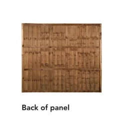 Forest 6' X 5' Brown Pressure Treated Vertical Closeboard Fence Panel (1.83m X 1.52m) -Zen Gardenia Sales vbp65brptr 4 1