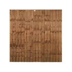 Forest 6' X 6' Brown Pressure Treated Vertical Closeboard Fence Panel (1.83m X 1.85m) -Zen Gardenia Sales vbp66brptr 2 1