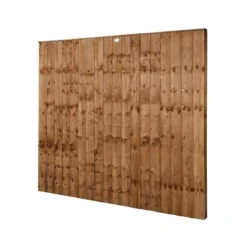Forest 6' X 6' Brown Pressure Treated Vertical Closeboard Fence Panel (1.83m X 1.85m) -Zen Gardenia Sales vbp66brptr 3 1