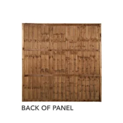 Forest 6' X 6' Brown Pressure Treated Vertical Closeboard Fence Panel (1.83m X 1.85m) -Zen Gardenia Sales vbp66brptr 4 1