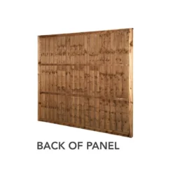 Forest 6' X 6' Brown Pressure Treated Vertical Closeboard Fence Panel (1.83m X 1.85m) -Zen Gardenia Sales vbp66brptr 5