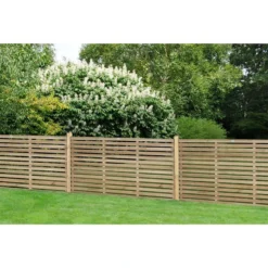 Forest 6' X 3' Pressure Treated Contemporary Slatted Fence Panel (1.8m X 0.9m) 11 Forest 6' X 3' Pressure Treated Contemporary Slatted Fence Panel (1.8m X 0.9m) -Zen Gardenia Sales venh3hd 2 min