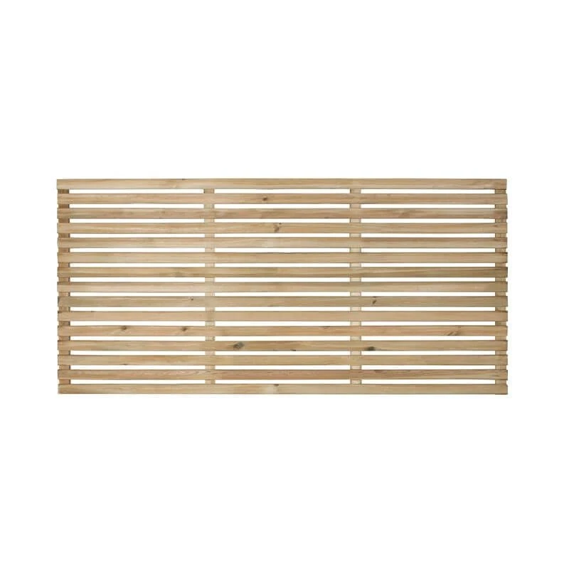 Forest 6' X 3' Pressure Treated Contemporary Slatted Fence Panel (1.8m X 0.9m) 5 Forest 6' X 3' Pressure Treated Contemporary Slatted Fence Panel (1.8m X 0.9m) - Image 3