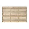 Forest 6' X 4' Pressure Treated Contemporary Slatted Fence Panel (1.8m X 1.2m) -Zen Gardenia Sales venh4 slatted fence panel 1 2m high cutout1 min 1