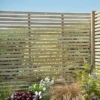 Forest 6' X 6' Pressure Treated Contemporary Slatted Fence Panel (1.8m X 1.8m) -Zen Gardenia Sales venh6 1 8m high forest slatted panel main