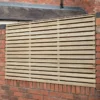 Forest 6' X 3' Pressure Treated Contemporary Double Slatted Fence Panel (1.8m X 0.91m) 2 Forest 6' X 3' Pressure Treated Contemporary Double Slatted Fence Panel (1.8m X 0.91m) -Zen Gardenia Sales venhhm3 6x3 pressure treated contemporary double slatted fence panel main min