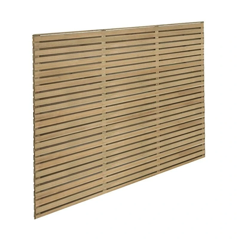 Forest 6' X 5' Pressure Treated Contemporary Double Slatted Fence Panel (1.8m X 1.5m) 6 Forest 6' X 5' Pressure Treated Contemporary Double Slatted Fence Panel (1.8m X 1.5m) - Image 4