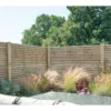 Forest 6' X 5' Pressure Treated Contemporary Double Slatted Fence Panel (1.8m X 1.5m) 2 Forest 6' X 5' Pressure Treated Contemporary Double Slatted Fence Panel (1.8m X 1.5m) -Zen Gardenia Sales venhhm5 double sided slatted panel 1 5m high insitu1 min 1