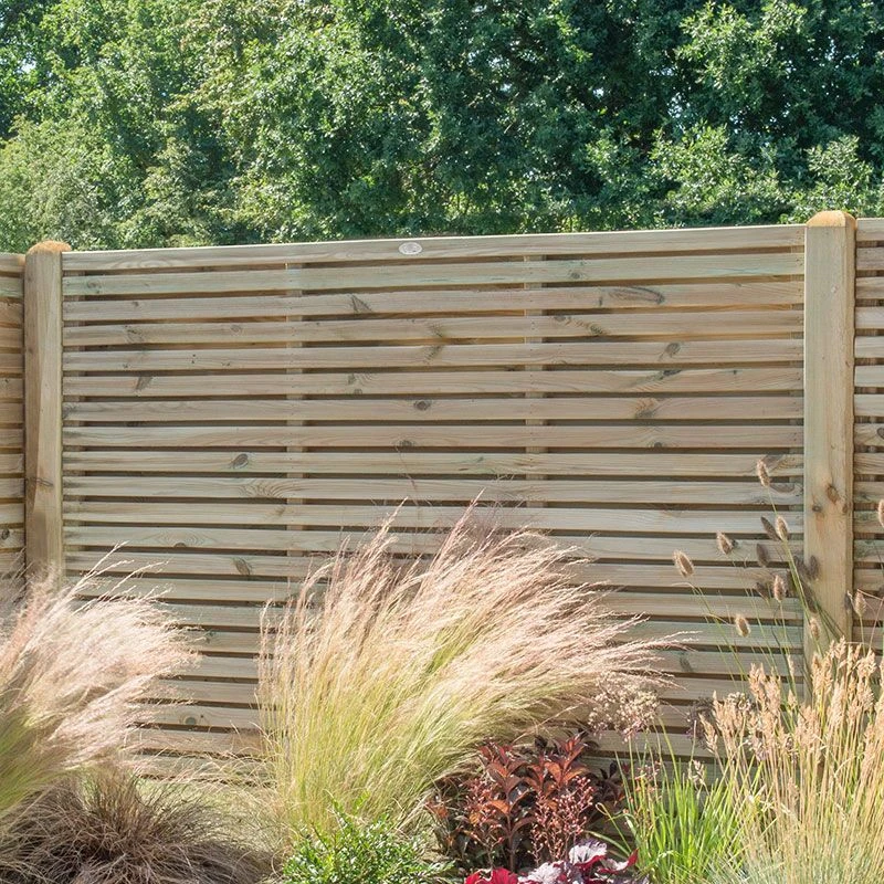 Forest 6' X 5' Pressure Treated Contemporary Double Slatted Fence Panel (1.8m X 1.5m) 5 Forest 6' X 5' Pressure Treated Contemporary Double Slatted Fence Panel (1.8m X 1.5m) - Image 3