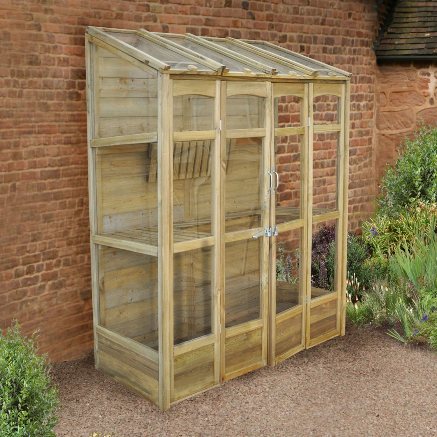 5'x2' Forest Victorian Tall Wall Greenhouse With Auto Vent (1.47x0.72m) 4 5'x2' Forest Victorian Tall Wall Greenhouse With Auto Vent (1.47x0.72m) - Image 2