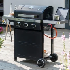 Norfolk Grills Vista 300 Burner Gas BBQ Grill -Zen Gardenia Sales vista300 sb grill insitu2 min