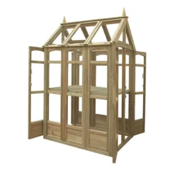 3' X 4' Forest Victorian Walkaround Greenhouse With Auto Vent (0.9 X 1.2m) -Zen Gardenia Sales wrgh victorian walkaround greenhouse cutout2 min 1