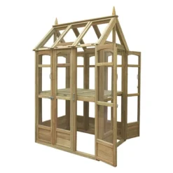 3' X 4' Forest Victorian Walkaround Greenhouse With Auto Vent (0.9 X 1.2m) -Zen Gardenia Sales wrgh victorian walkaround greenhouse cutout3 min 1