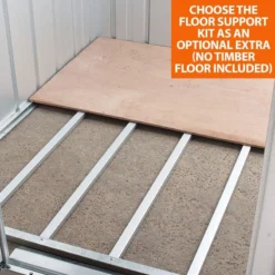 10' X 10' Yardmaster Green Metal Shed 1010GEYZ (3.03m X 2.98m) -Zen Gardenia Sales yardmaster floor support kit caption corner min